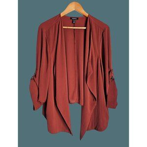 Torrid Womens Lenny Open Front Drape Roll Tab Sleeves Kimono/Cardigan Women 4X